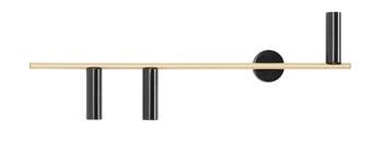 Aldex KINKIET TREVO 3 BLACK BRASS (left) 1083Y40