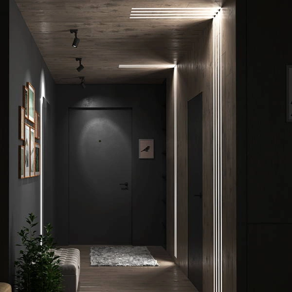 Profil LED P13-1 200cm szer. 30mm | do osłonek C2 | srebrny