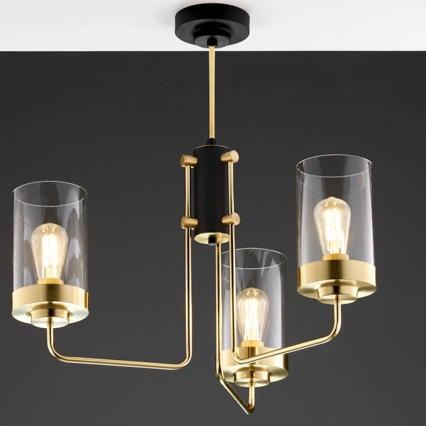 Lampa sufitowa RAMIREZ wys. 64cm 3xE27 15W IP20 | złoty połysk