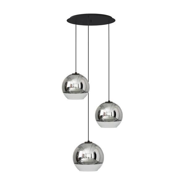 Lampa wisząca GLOBE PLUS III szer. 50cm 3xE27 | srebrny 7607
