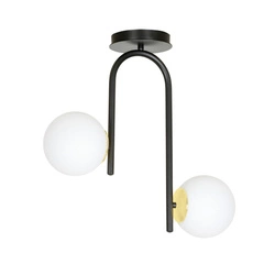 Lampa sufitowa Emibig RAGNAR 2 Czarny GOLD 1032/2