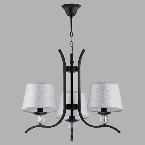 Nowoczesna lampa sufitowa BARNI III czarny śr. 53cm