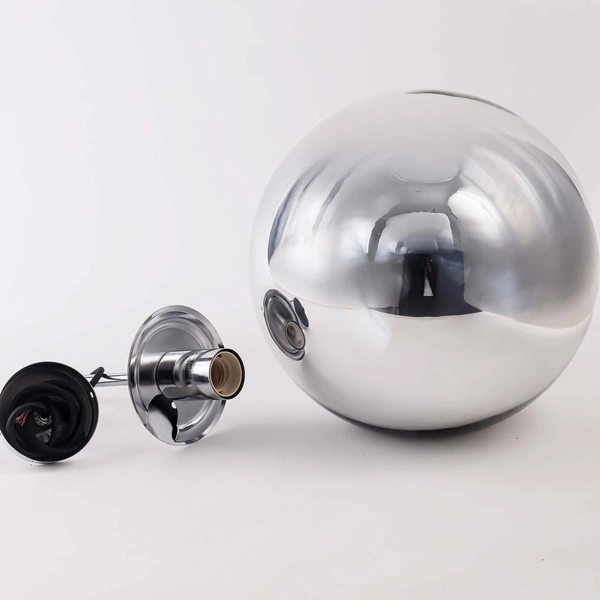 Nowoczesna lampa wisząca kula chrom PALLA śr 30cm