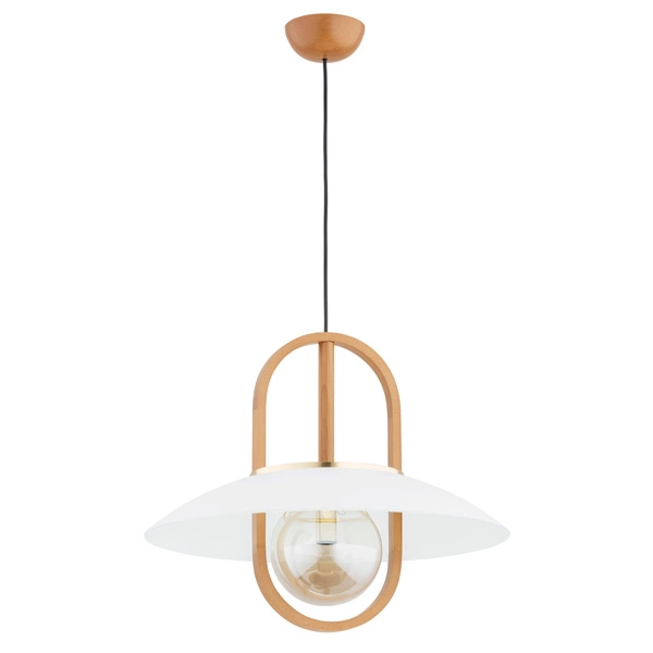 Lampa wisząca ALFA MARGO BIG DREWNIANA 1xE27 47cm | 61183