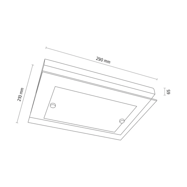 Lampa ścienna Finn w zestawie 1xLED 800lm 2700K 10W Dąb Olejowany/Chrom Metal/Szkło Biało-Przezroczyste 4022174