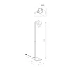 Lampa podłogowa MONO 120cm GU10 | mosiężny 7711