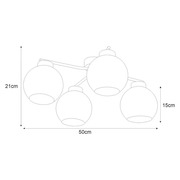 Lampa sufitowa K-2627 z serii AIDEN II