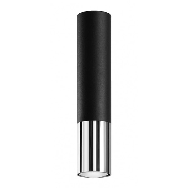 Plafon LOOPEZ SL.0939 czarny/chrom 1xGU10
