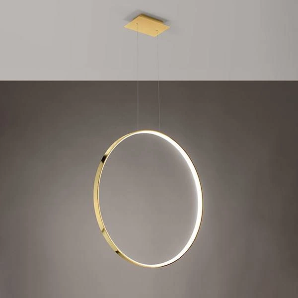 Nowoczesna lampa wisząca RIO 78, złoty połysk, 50W LED, barwa ciepła 3000K, TH.248