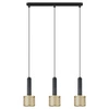 Lampa wisząca Amo czarno-złota 3xE27