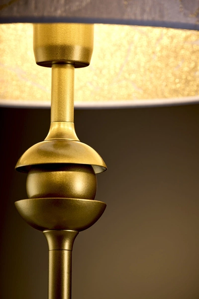 Klasyczna Lampa biurkowa KASZMIR wys. 54cm 1xE27 15W IP20 | złoty połysk