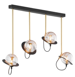 Nowoczesna Lampa wisząca PLANET wys. 60cm 4xG9 14W IP20 | Złoty