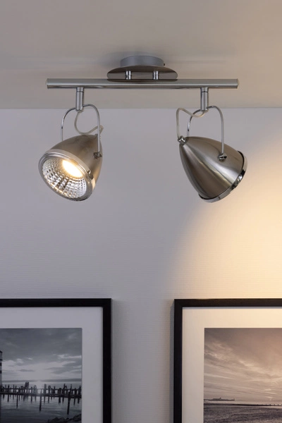 Lampa sufitowa Oliver w zestawie 2xGU10 LED 5,5W Chrom Metal/Satynowy Metal 5109227