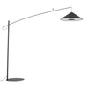 Lampa podłogowa POISE black A E27 wys.240cm dług.260cm przewód 270cm włącznik | 11768