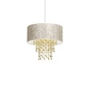 Nowoczesna lampa wisząca ALMERIA WHITE/GOLD 1xE27 MLP6446