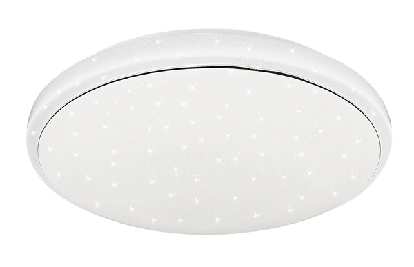 Plafon JASPER, 14-75277, 49 cm, biały/chrom, 36W LED, barwa neutralna 4000K, IP44