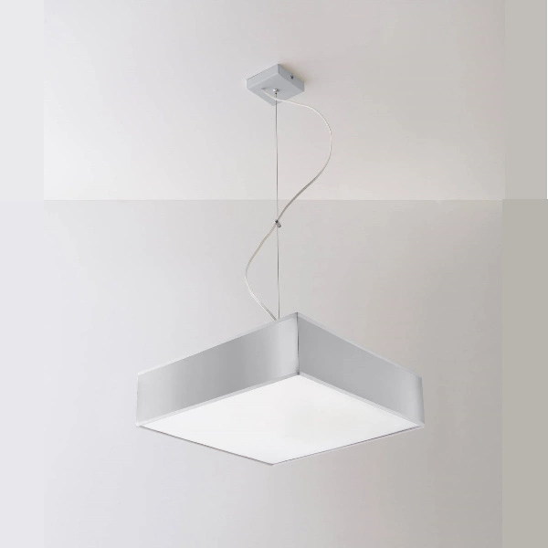 Lampa wisząca Sollux HORUS 45 Lampa PVC, Stal, szary 3 x 15W LED, SL.0134