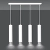 Lampa wisząca Emibig KIBO 4 WH/CHROME 641/4