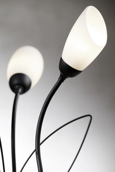 Klasyczna Lampa biurkowa GLORIOSA wys. 46cm 3xG9 14W IP20 | czarny mat