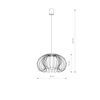 Lampa wisząca MERSEY white I zwis 120cm 5295