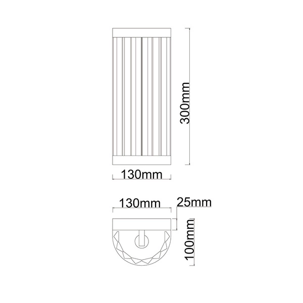 Kinkiet Vetro złoto 1xE14
