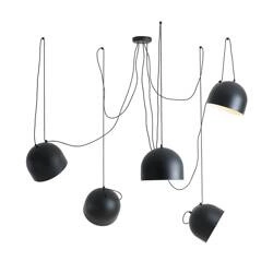 Aldex LAMPA WISZĄCA NOOR 5 BLACK 1122F1