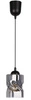 Lampa wisząca FELIS, 31-00118, czarny/dymiony, 1x60W E27