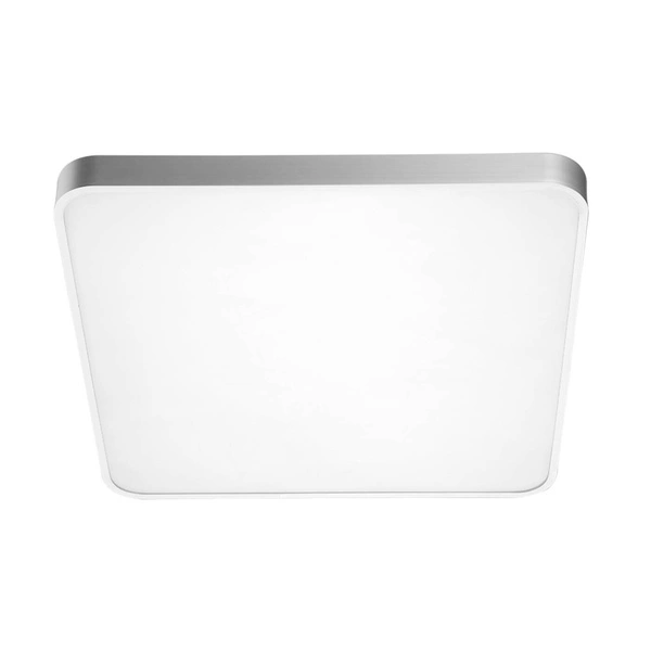 Lampa sufitowa plafon kwadratowy SIERRA LED 80W szer. 80cm | srebrny