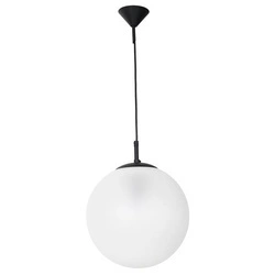 Aldex Lampa wisząca (mleczna kula) GLOBUS 562G6, czarny/biały, 1x60W E27