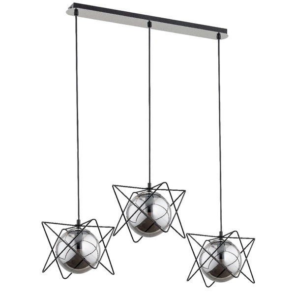 Nowoczesna lampa do sypialni SAGITO TRACK 3x E14 wys. 90cm | chrom