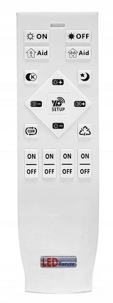 LAMPA DZIECIĘCA LED SUFIT RÓŻOWE SERCA 66W + PILOT DL-H04