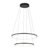 Lampa wisząca CIRCOLO LED szer. 60cm 35W barwa ciepła 3000K | czarny 10814