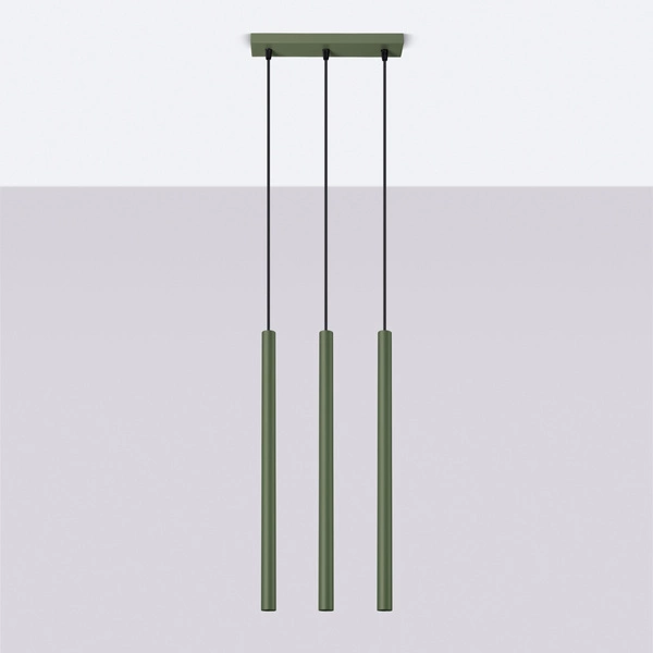 Lampa wisząca PASTELO 3 zielona oliwka