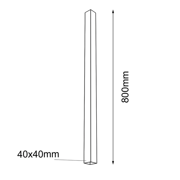 Plafon Doha - Czarny (800 mm) 1704 Antigo