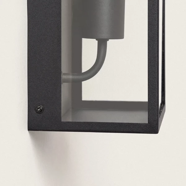 Kinkiet Ścienny zewnętrzny Czarny IP44 Abruzzo Leonardo E27 35cm