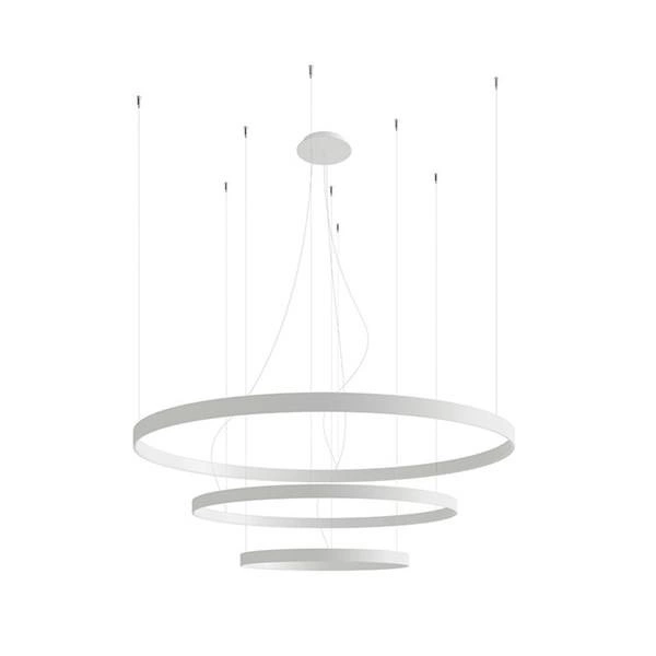 Nowoczesna lampa wisząca RIO 3, biała, 150W LED, barwa neutralna 4000K, TH.271