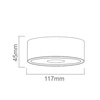 Orlicki Design Neo Bianco Slim LED / Ufo Nero OR82302