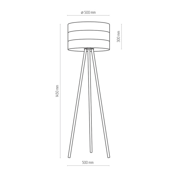 lampa podłogowa TAGO BLACK 5053 5053