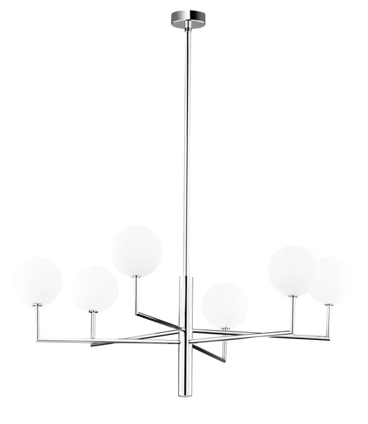 Nowoczesny Żyrandol FEME wys. 110cm 6xG9 14W IP20 | Nikiel