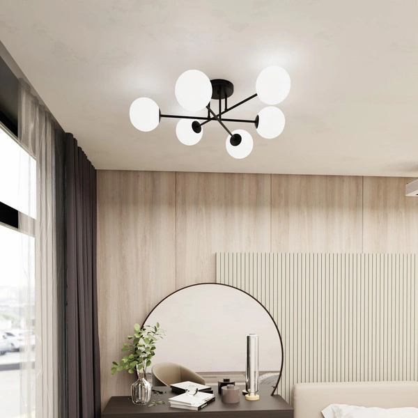 Lampa sufitowa Emibig ROMA 6 BL OPAL 1232/6