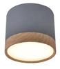 Lampa sufitowa TUBA 2275925, szara/drewno, 9W LED, barwa neutralna 4000K