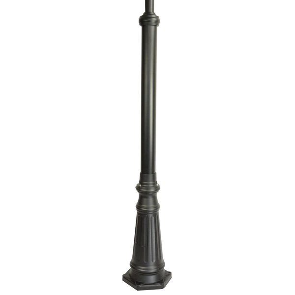 Aluminiowa Latarnia do ogrodu 185-285 cm Witraż OGMWN 2 N | czarny