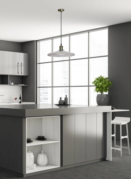 Lampa wisząca CHESTER LEDEA, 50101272, patynowy/bezbarwny, 1x40W E27