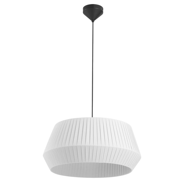 Lampa wisząca DICTE E27 60W Tekstylia | Biały