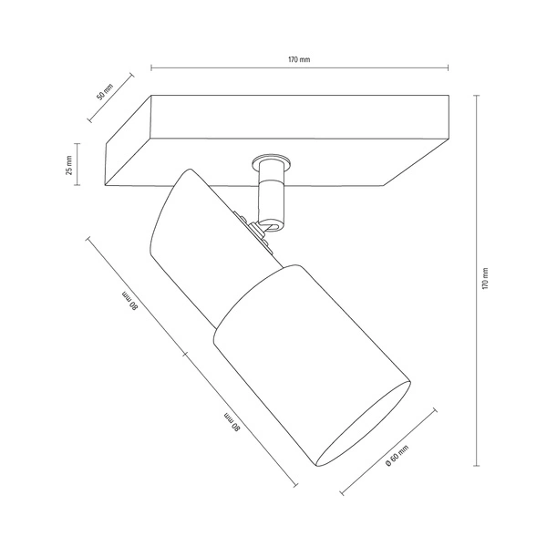 Birgit Kinkiet 1xE14 Max.40W Dąb Olejowany/Biały 2222174