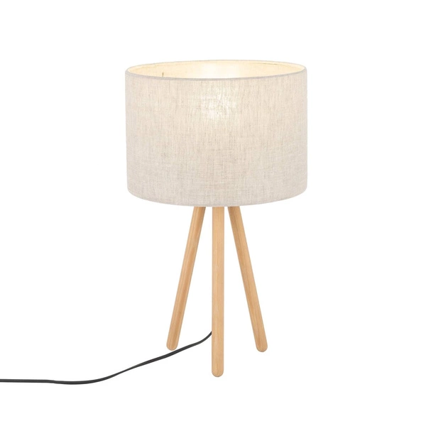 Minimalistyczna lampka nocna buk TOKYO E27 60W wys. 52cm | len 5291