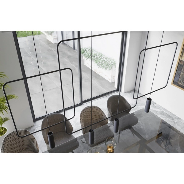 Lampa wisząca RANA 1 TH.018CZ czarna 1xGU10