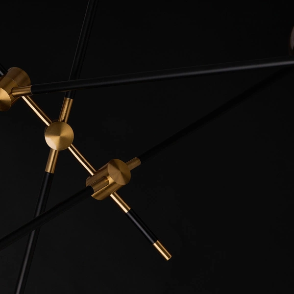 Azzardo SOLEN 6 BK/GO 4700