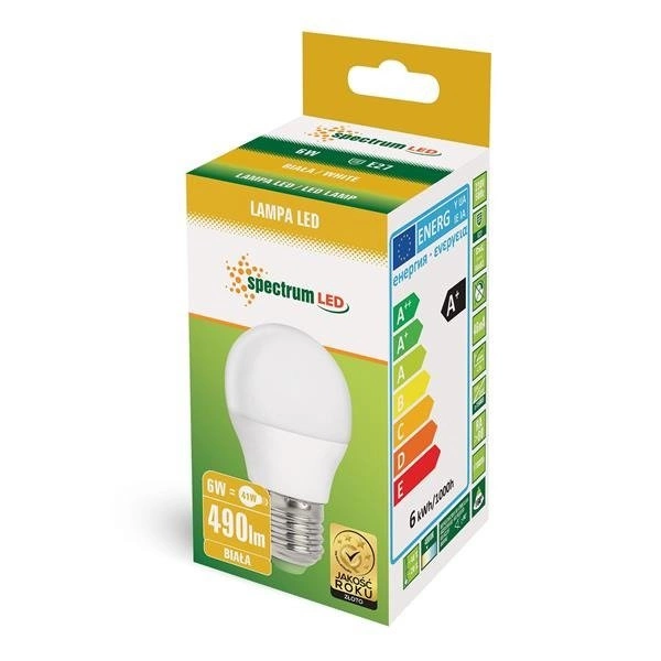 LED KULKA E-27 230V 6W NW SPECTRUM