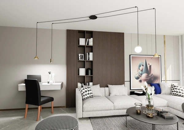 Lampa wisząca Emibig FUJI 4 GOLD 1350/4